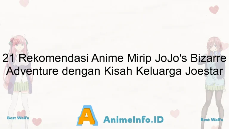 21 Rekomendasi Anime Mirip JoJo's Bizarre Adventure dengan Kisah Keluarga Joestar