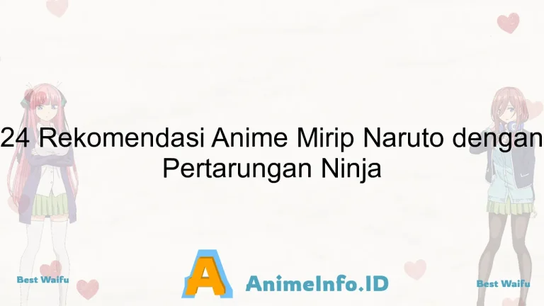 24 Rekomendasi Anime Mirip Naruto dengan Pertarungan Ninja