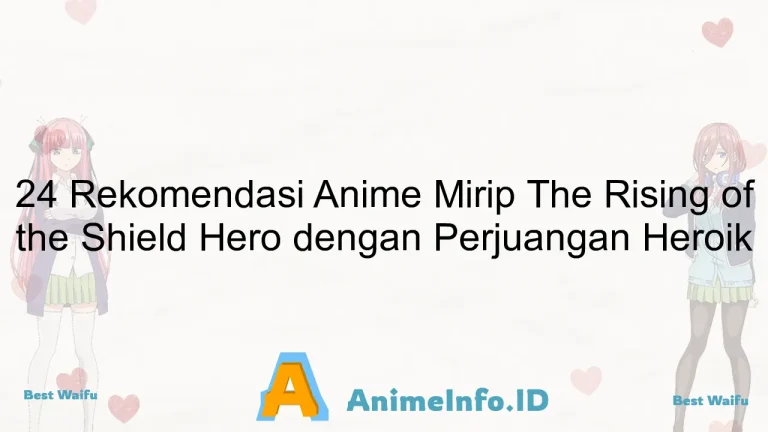 24 Rekomendasi Anime Mirip The Rising of the Shield Hero dengan Perjuangan Heroik