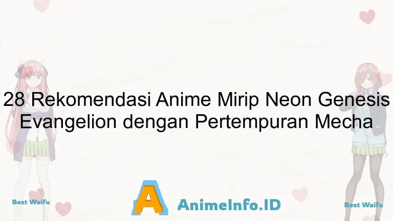 28 Rekomendasi Anime Mirip Neon Genesis Evangelion dengan Pertempuran Mecha