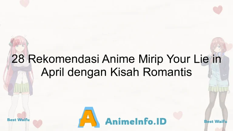 28 Rekomendasi Anime Mirip Your Lie in April dengan Kisah Romantis